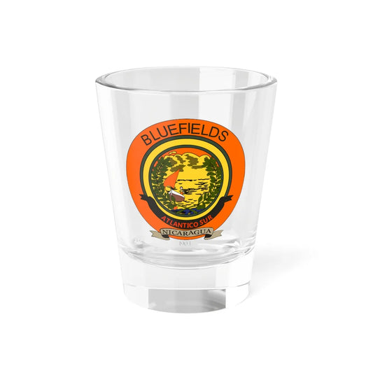 Seal of Bluefields (Nicaragua) (Coat of Arms) Shot Glass 1.5oz 1.5oz - Go Mug Yourself