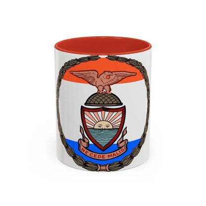 Seal of Borough of the Bronx - Accent Coffee Mug 11oz Red - Go Mug Yourself