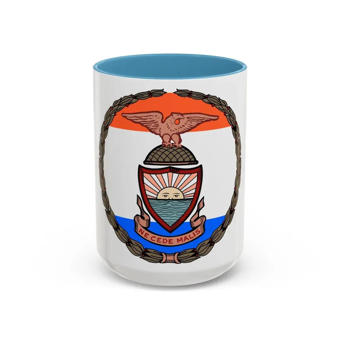 Seal of Borough of the Bronx - Accent Coffee Mug 15oz Light Blue - Go Mug Yourself