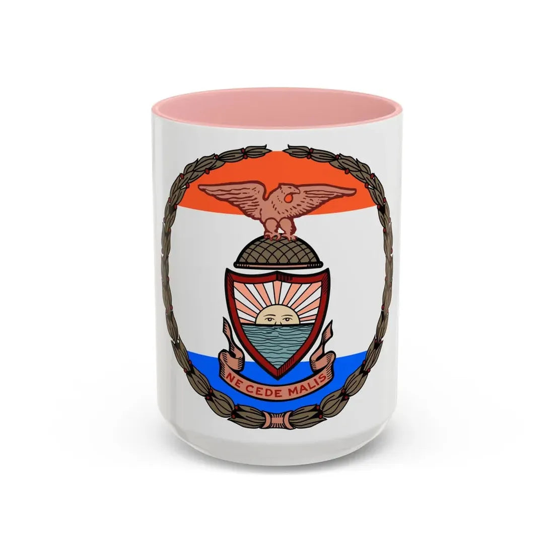 Seal of Borough of the Bronx - Accent Coffee Mug 15oz Pink - Go Mug Yourself