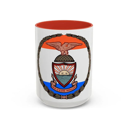 Seal of Borough of the Bronx - Accent Coffee Mug 15oz Red - Go Mug Yourself