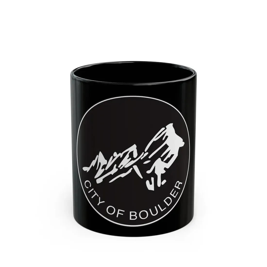 Seal of Boulder Colorado - Black Coffee Mug 11oz - Go Mug Yourself