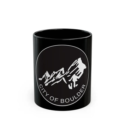 Seal of Boulder Colorado - Black Coffee Mug 11oz - Go Mug Yourself
