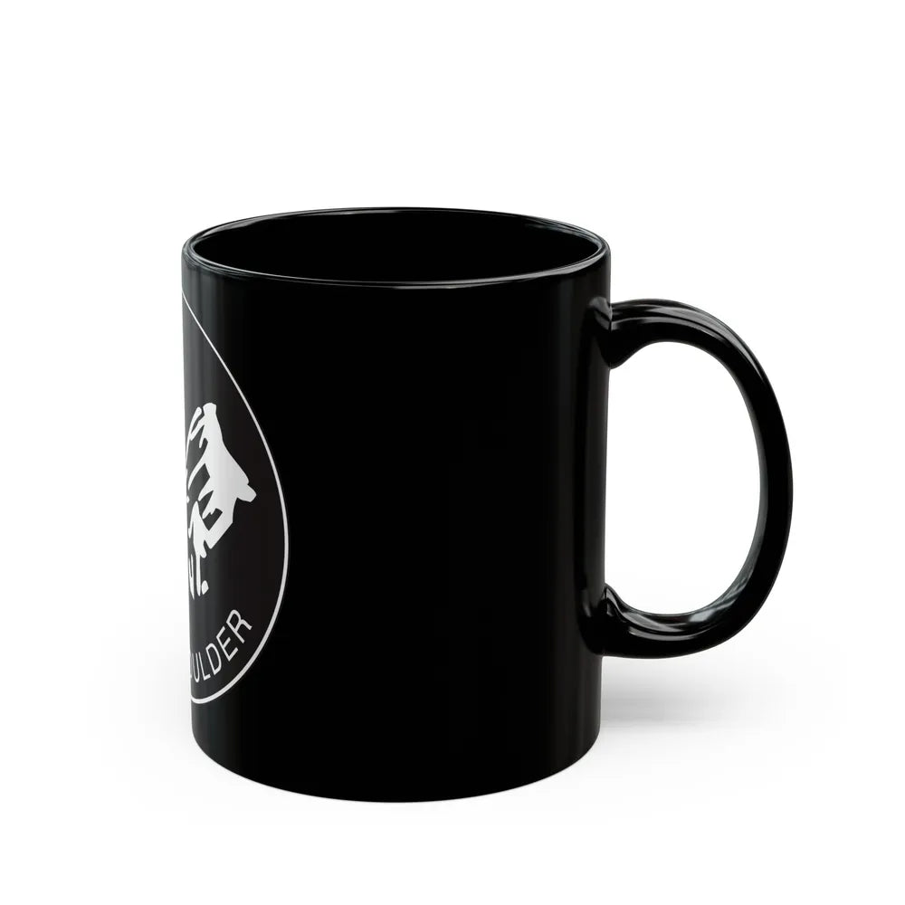 Seal of Boulder Colorado - Black Coffee Mug-Go Mug Yourself