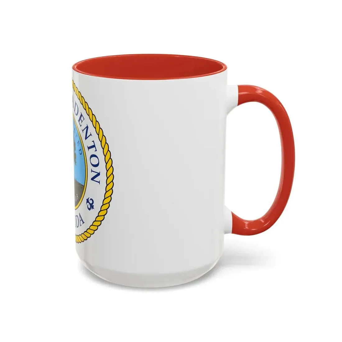 Seal of Bradenton Florida - Accent Coffee Mug - Go Mug Yourself
