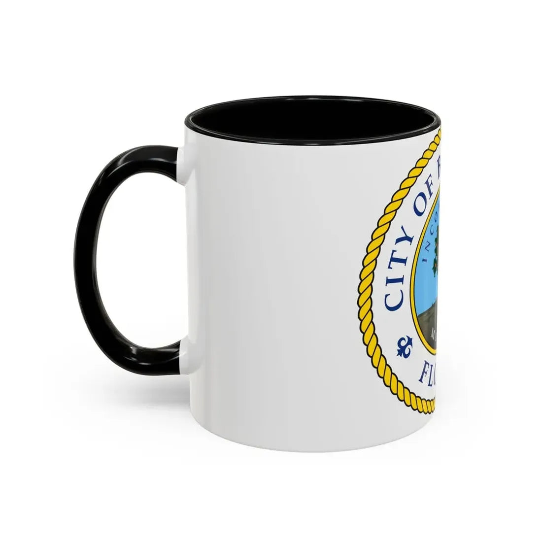 Seal of Bradenton Florida - Accent Coffee Mug - Go Mug Yourself