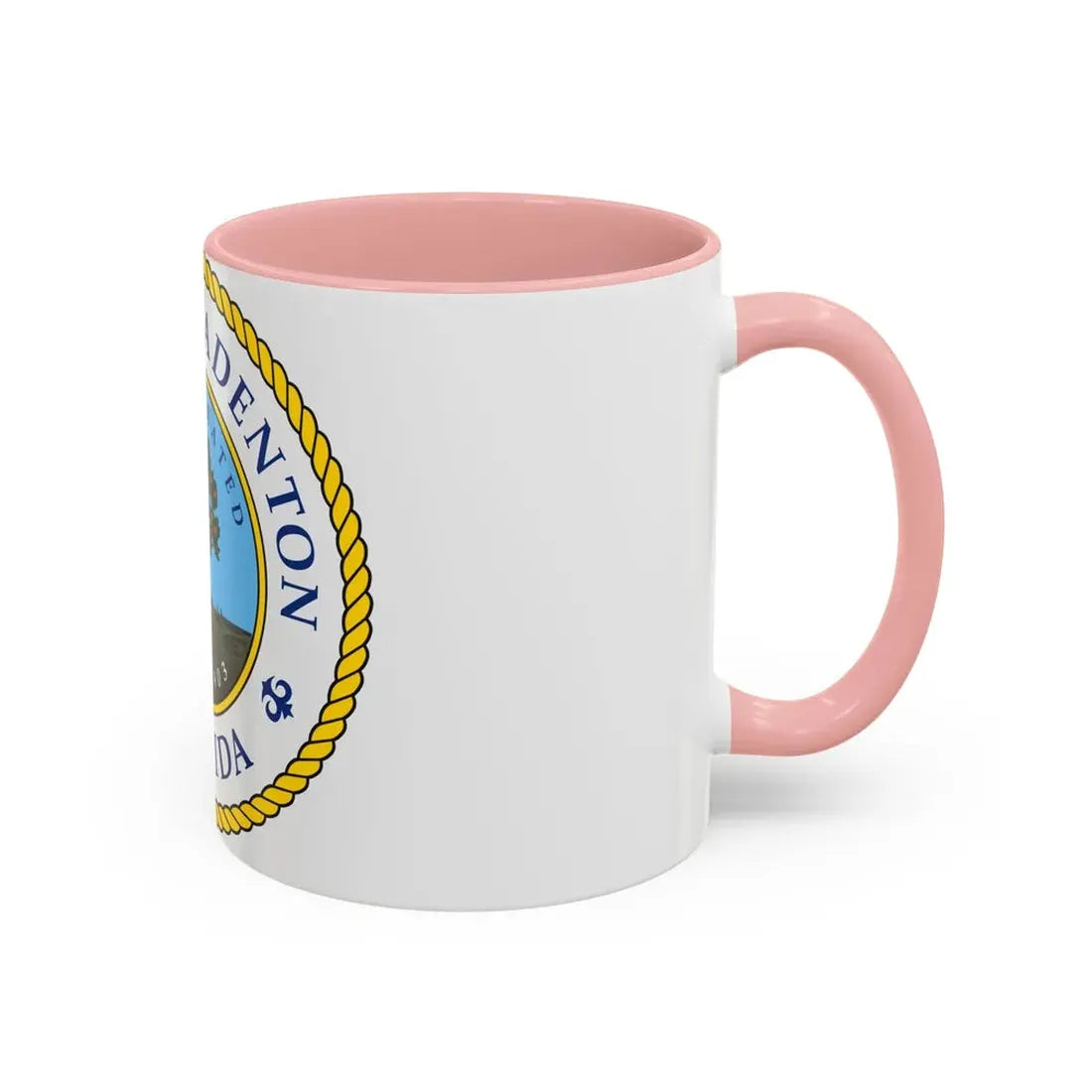 Seal of Bradenton Florida - Accent Coffee Mug - Go Mug Yourself