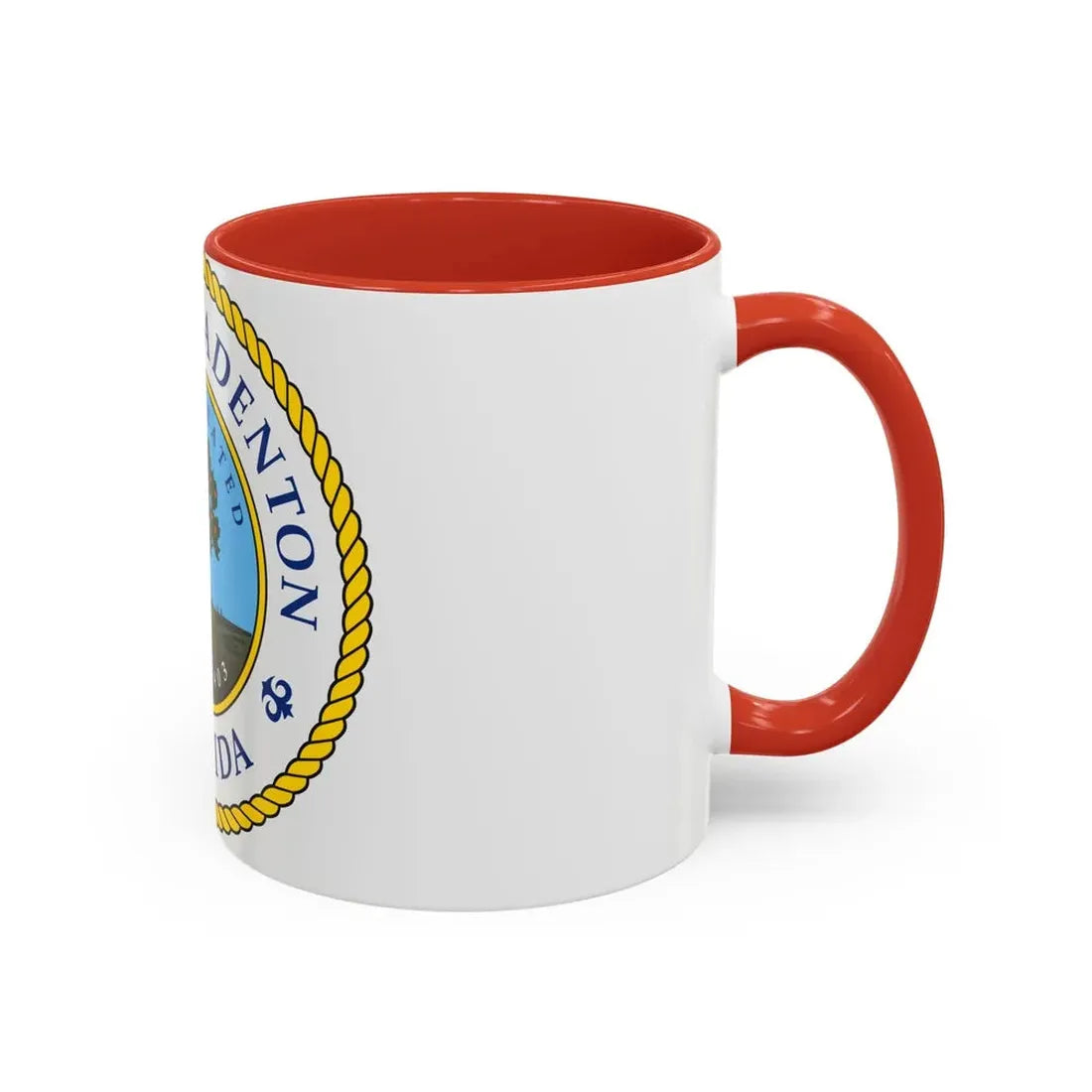 Seal of Bradenton Florida - Accent Coffee Mug - Go Mug Yourself