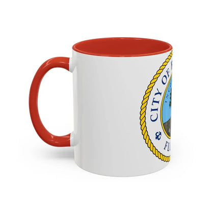 Seal of Bradenton Florida - Accent Coffee Mug - Go Mug Yourself