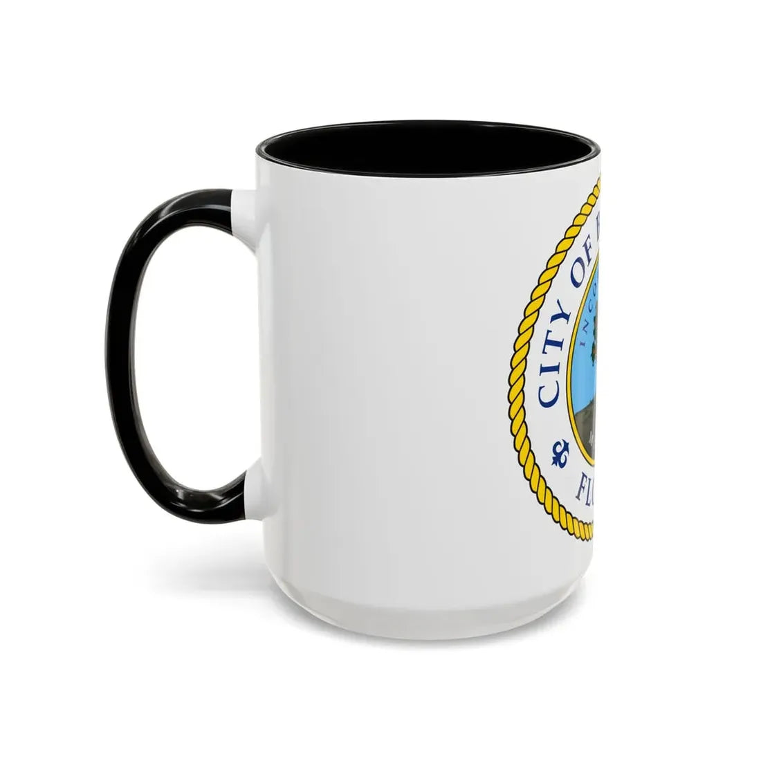 Seal of Bradenton Florida - Accent Coffee Mug - Go Mug Yourself