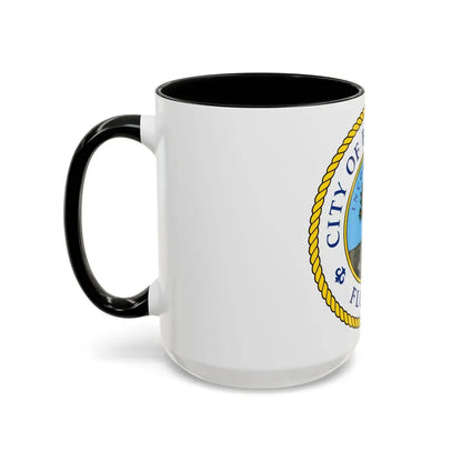 Seal of Bradenton Florida - Accent Coffee Mug - Go Mug Yourself