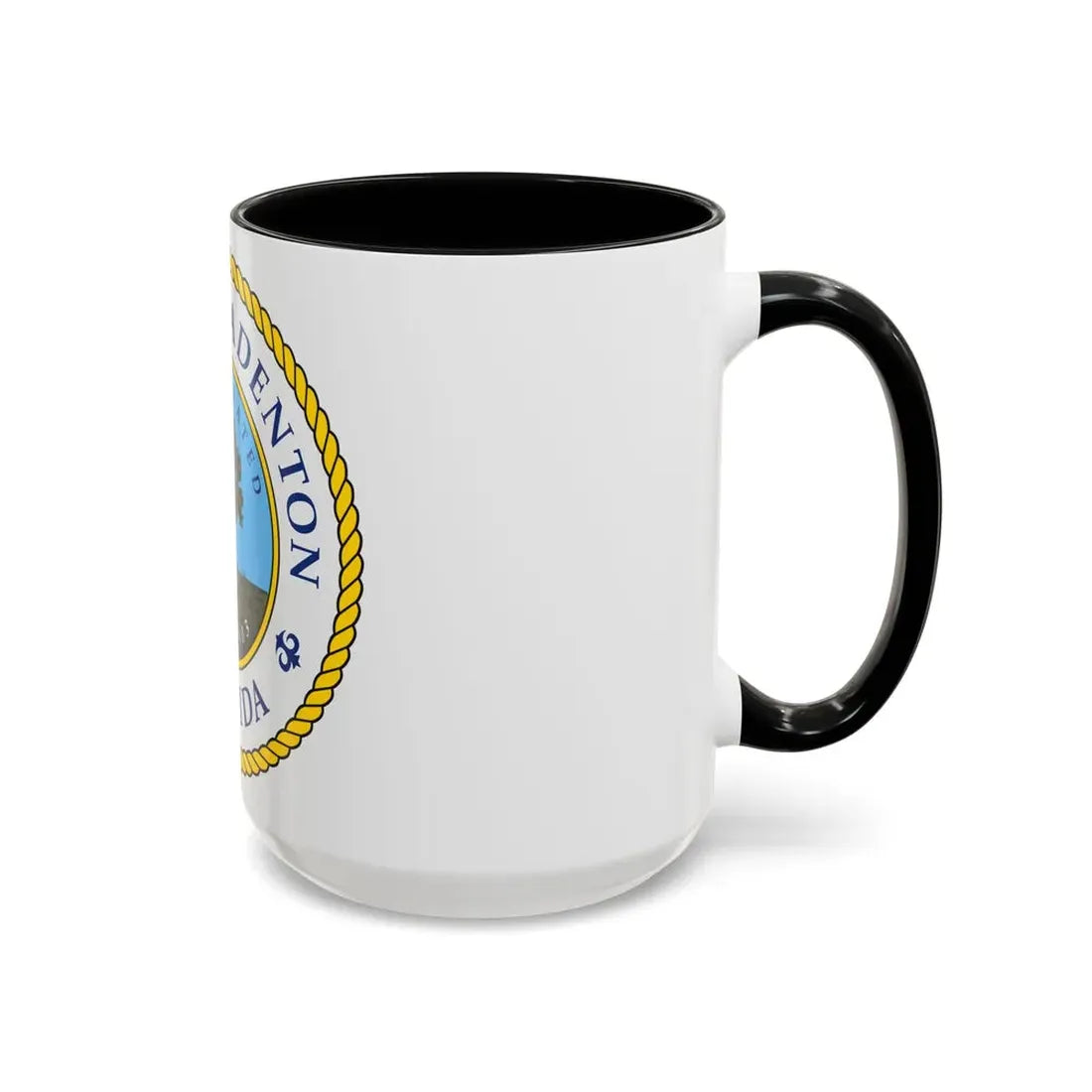 Seal of Bradenton Florida - Accent Coffee Mug - Go Mug Yourself