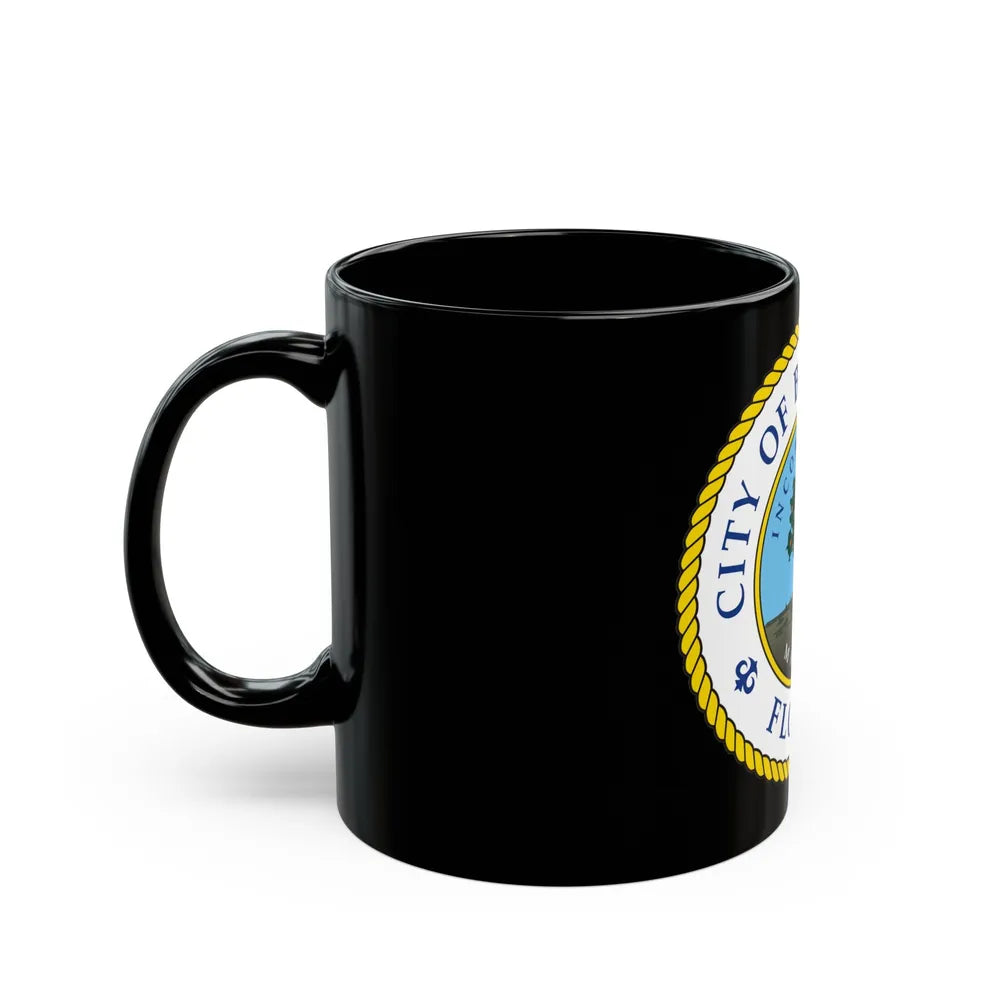 Seal of Bradenton Florida - Black Coffee Mug-Go Mug Yourself