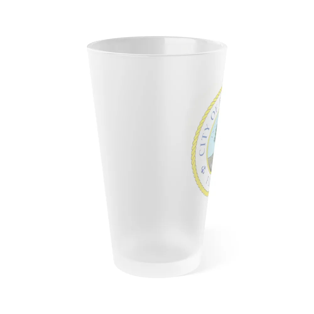 Seal of Bradenton Florida - Frosted Pint Glass 16oz-Go Mug Yourself