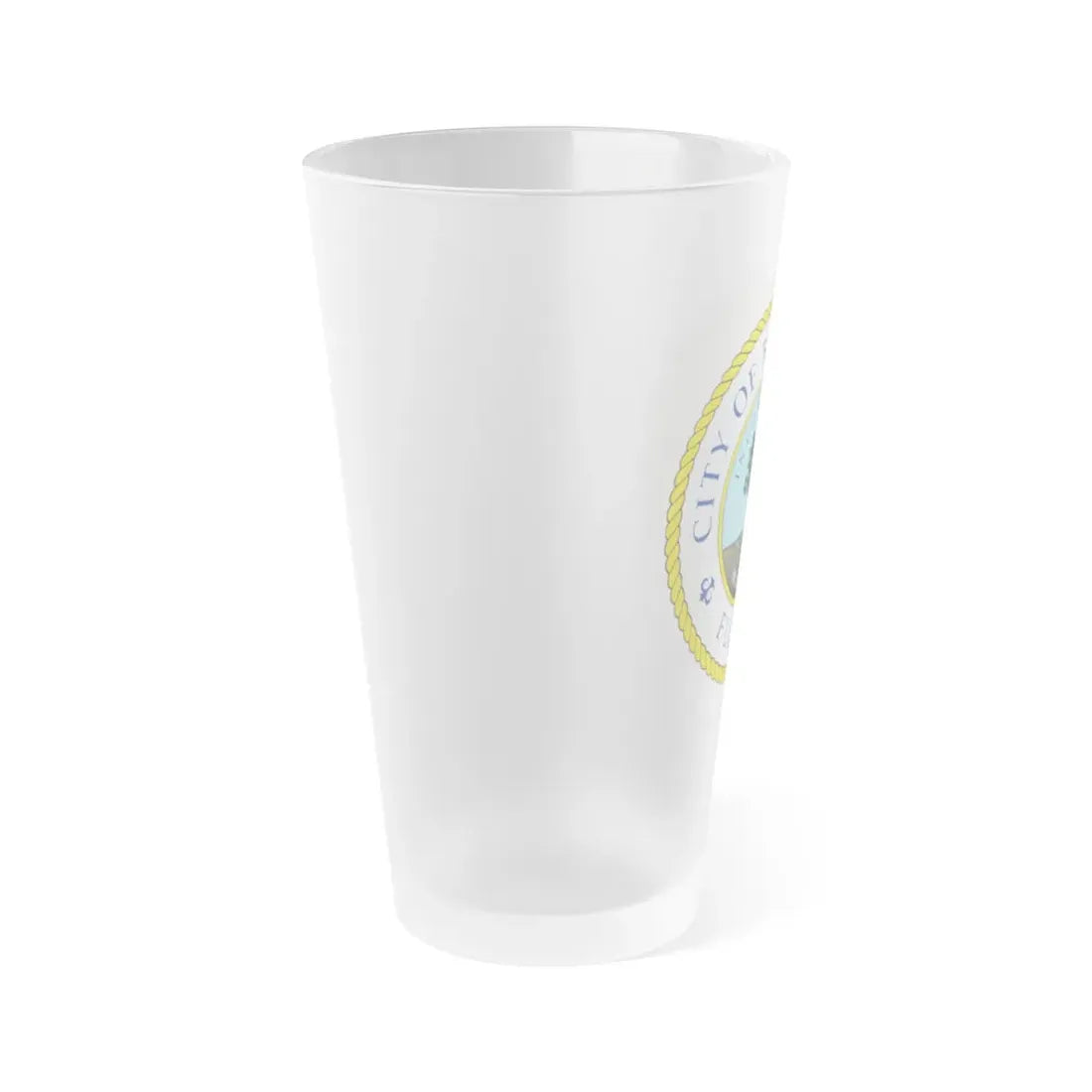 Seal of Bradenton Florida - Frosted Pint Glass 16oz - Go Mug Yourself