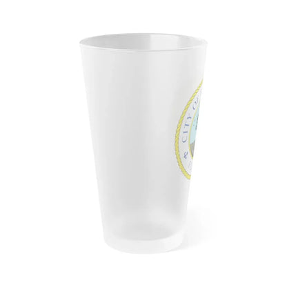Seal of Bradenton Florida - Frosted Pint Glass 16oz - Go Mug Yourself