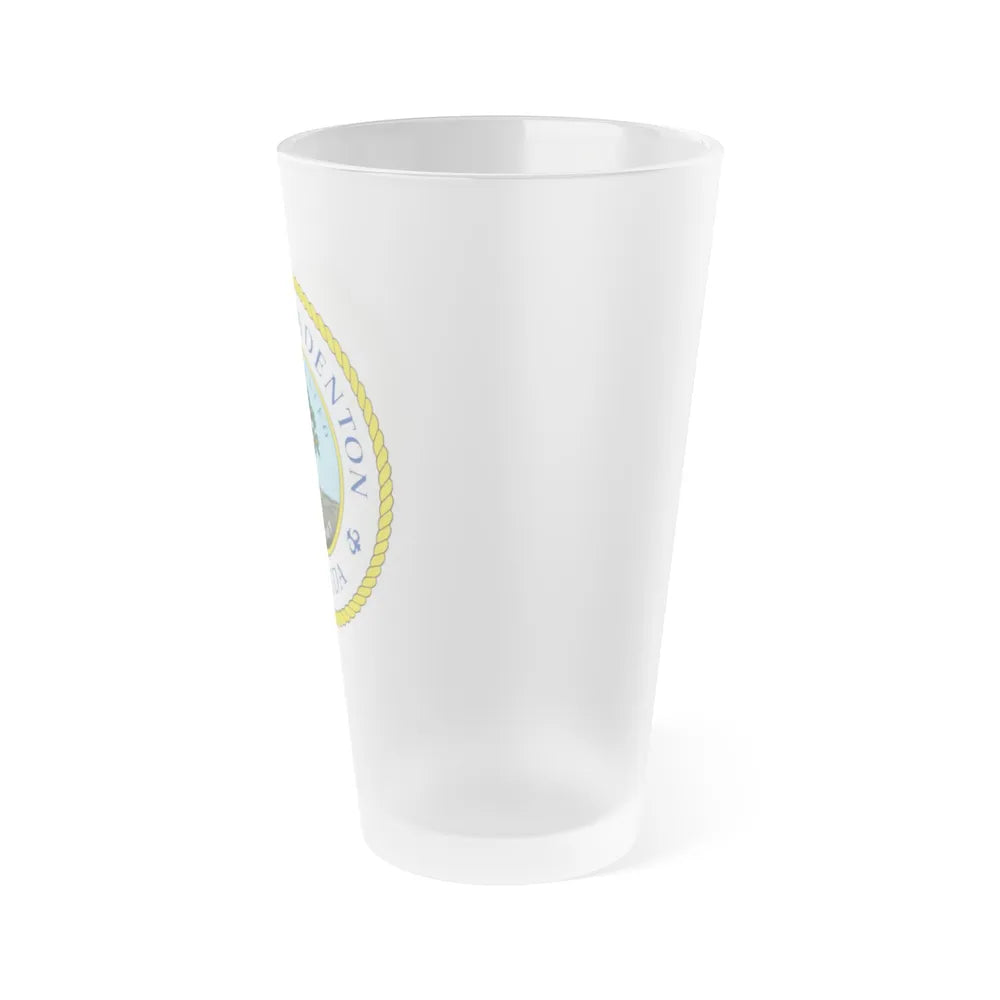 Seal of Bradenton Florida - Frosted Pint Glass 16oz-Go Mug Yourself