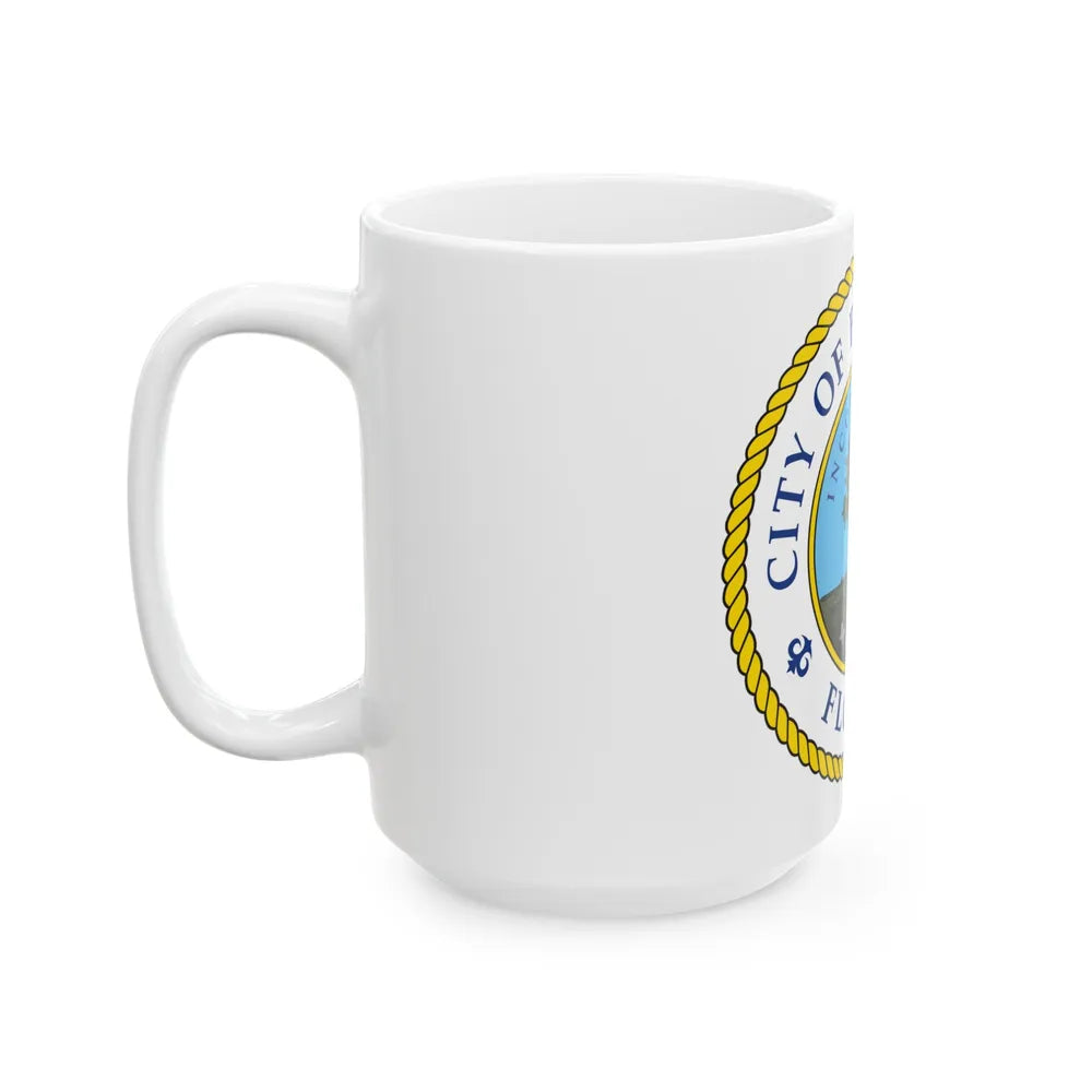 Seal of Bradenton Florida - White Coffee Mug-Go Mug Yourself