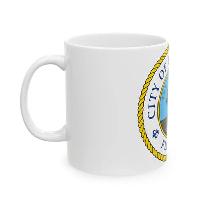 Seal of Bradenton Florida - White Coffee Mug-Go Mug Yourself