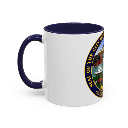 Seal of Bridgeport Connecticut - Accent Coffee Mug - Go Mug Yourself