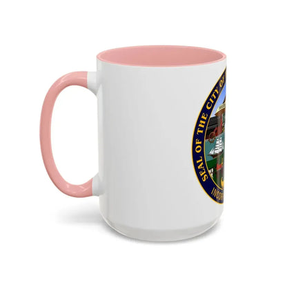 Seal of Bridgeport Connecticut - Accent Coffee Mug - Go Mug Yourself