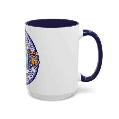 Seal of Brockton Massachusetts - Accent Coffee Mug - Go Mug Yourself