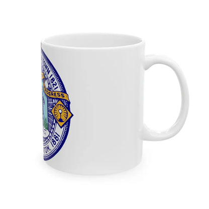 Seal of Brockton Massachusetts - White Coffee Mug-Go Mug Yourself