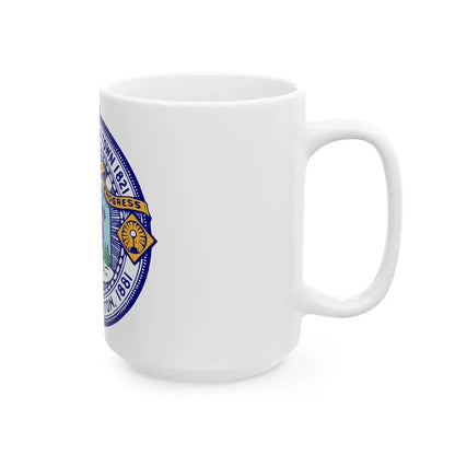 Seal of Brockton Massachusetts - White Coffee Mug - Go Mug Yourself