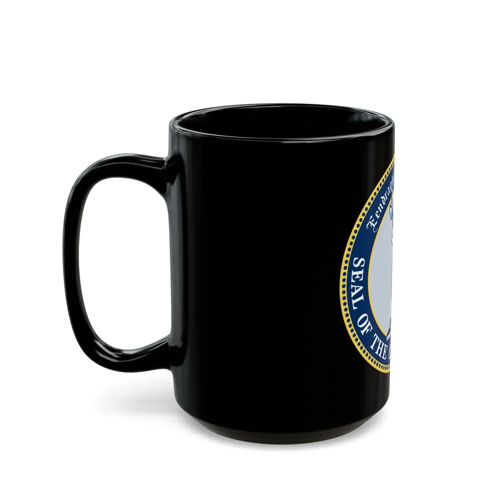 Seal of Brooklyn New York - Black Coffee Mug-Go Mug Yourself