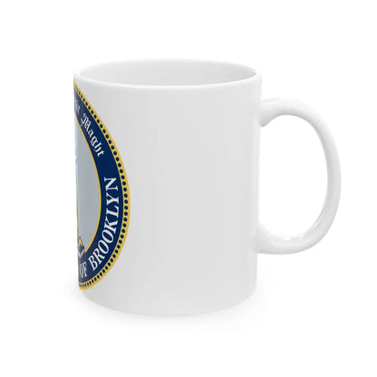 Seal of Brooklyn New York - White Coffee Mug-Go Mug Yourself