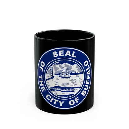 Seal of Buffalo New York - Black Coffee Mug 11oz - Go Mug Yourself