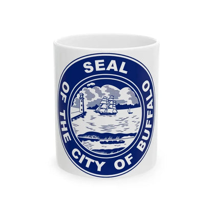 Seal of Buffalo New York - White Coffee Mug 11oz - Go Mug Yourself