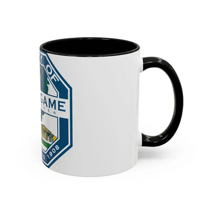 Seal of Burlingame California - Accent Coffee Mug - Go Mug Yourself