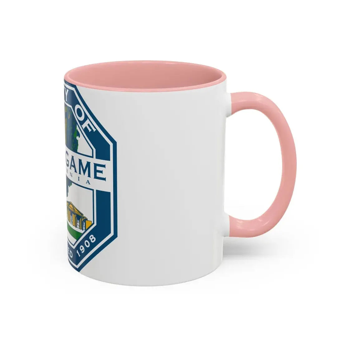 Seal of Burlingame California - Accent Coffee Mug - Go Mug Yourself