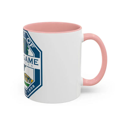 Seal of Burlingame California - Accent Coffee Mug - Go Mug Yourself