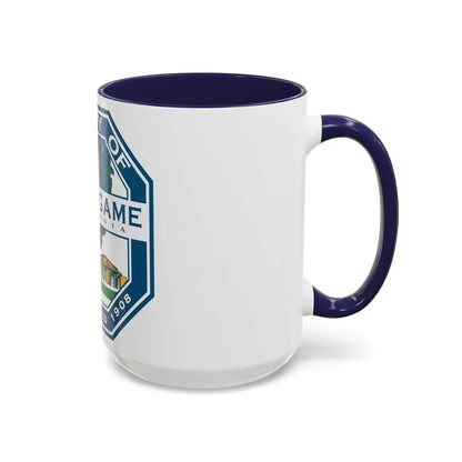 Seal of Burlingame California - Accent Coffee Mug - Go Mug Yourself