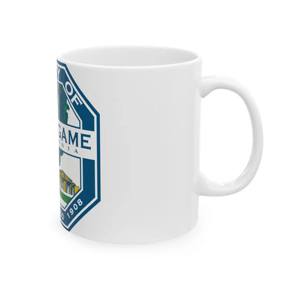 Seal of Burlingame California - White Coffee Mug-Go Mug Yourself