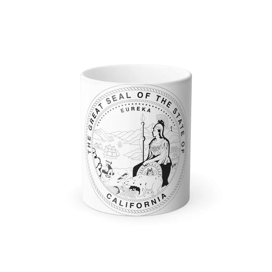 Seal of California BW - Color Changing Mug 11oz-11oz-Go Mug Yourself