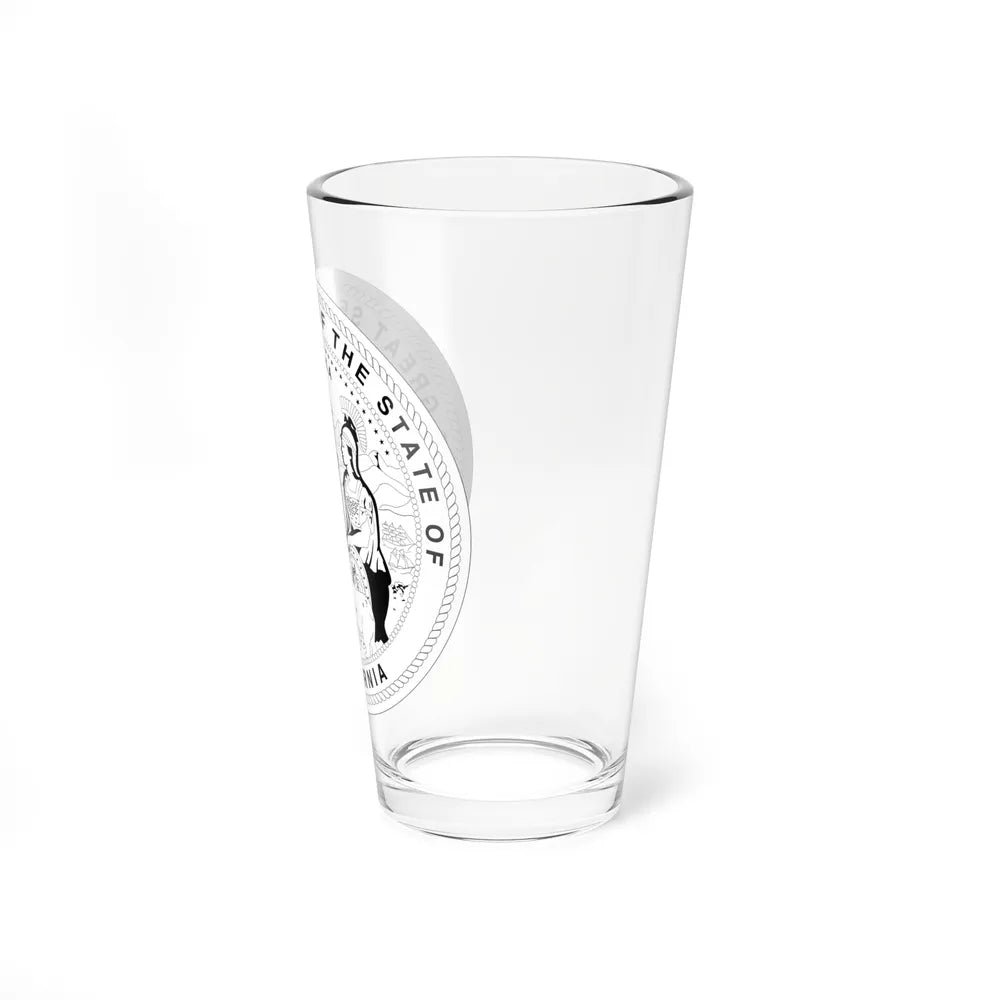 Seal of California BW - Pint Glass 16oz-Go Mug Yourself