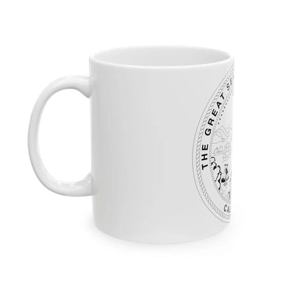 Seal of California BW - White Coffee Mug-Go Mug Yourself