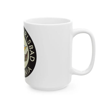 Seal of Carlsbad California - White Coffee Mug-Go Mug Yourself