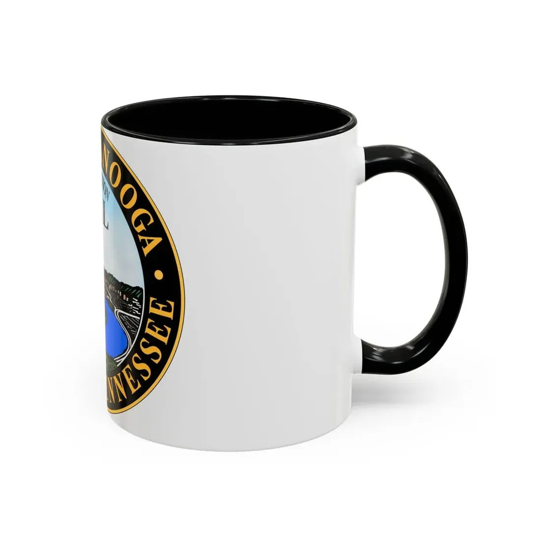 Seal of Chattanooga Tennessee - Accent Coffee Mug - Go Mug Yourself