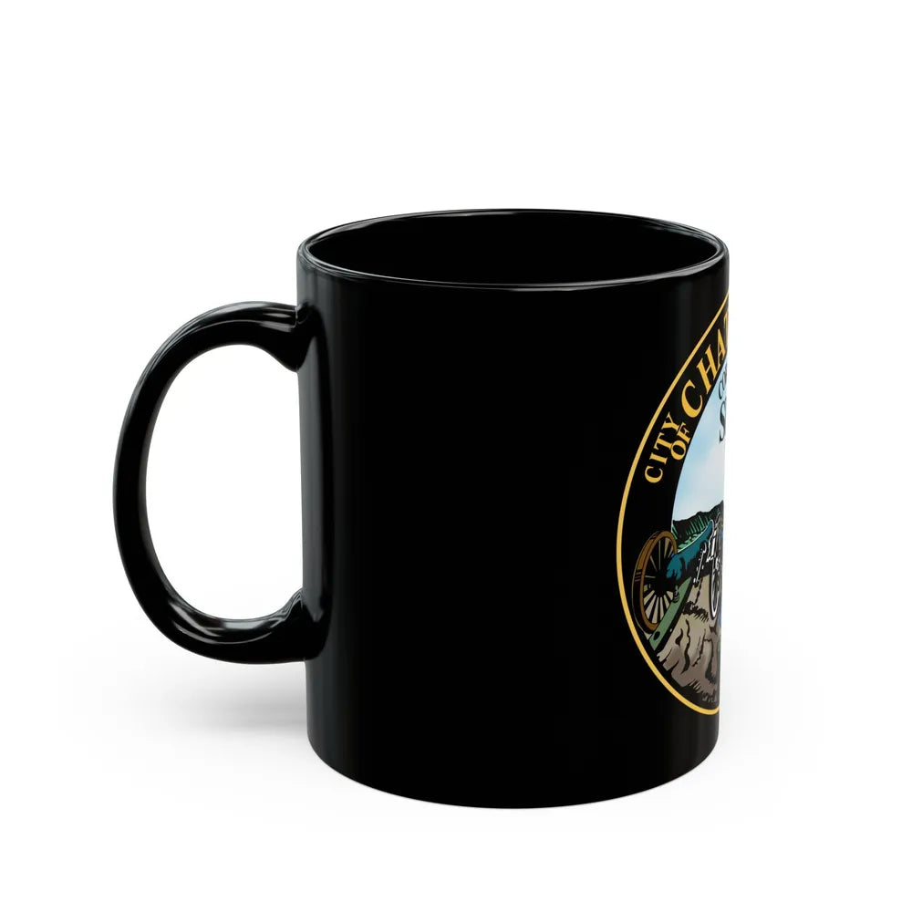 Seal of Chattanooga Tennessee - Black Coffee Mug-Go Mug Yourself