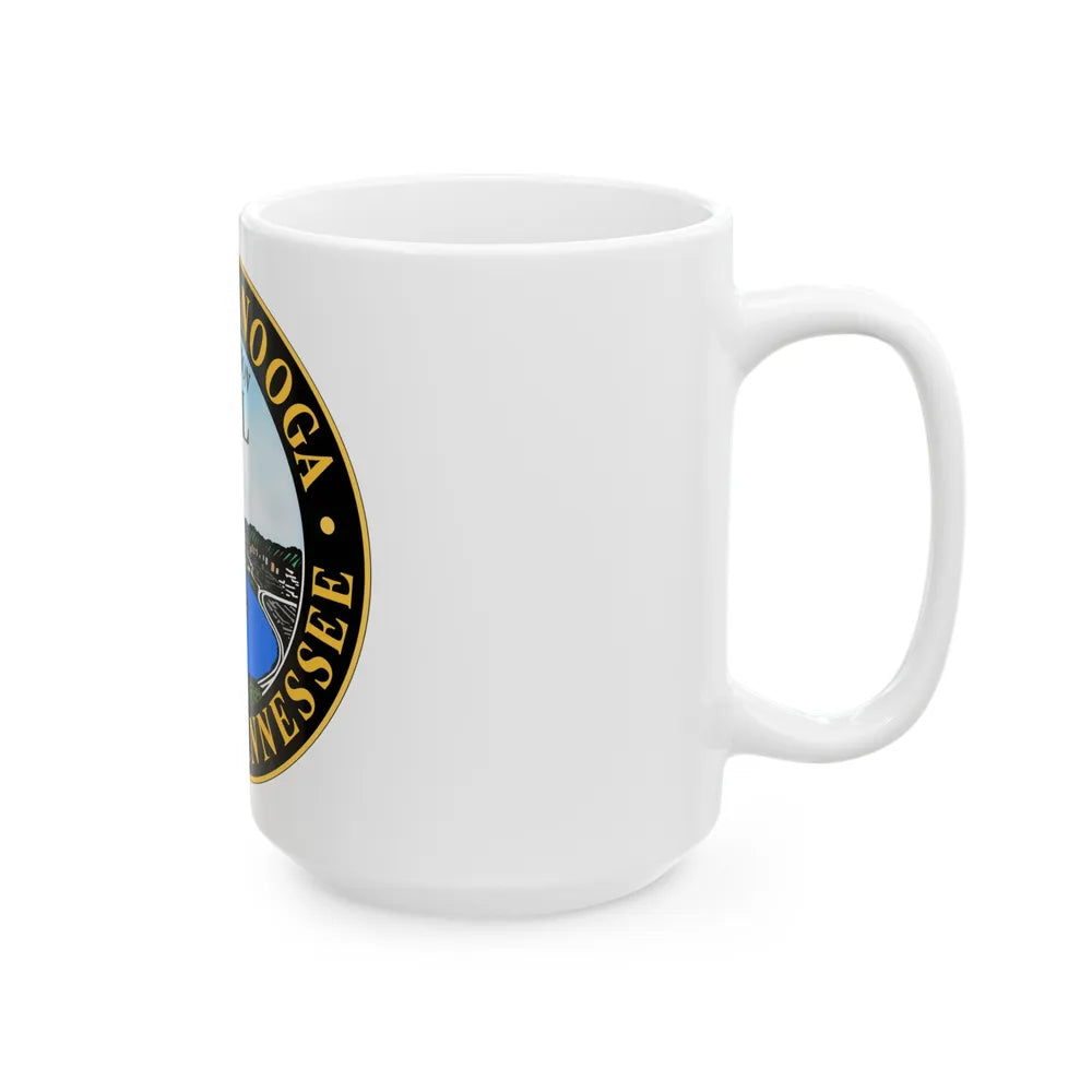 Seal of Chattanooga Tennessee - White Coffee Mug-Go Mug Yourself