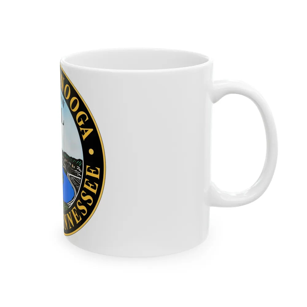 Seal of Chattanooga Tennessee - White Coffee Mug-Go Mug Yourself