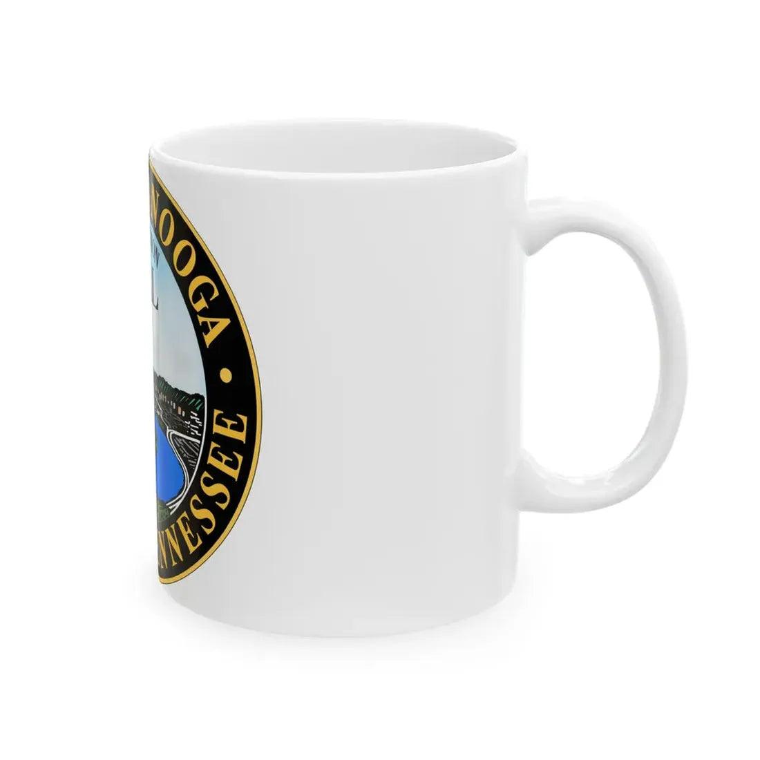 Seal of Chattanooga Tennessee - White Coffee Mug - Go Mug Yourself