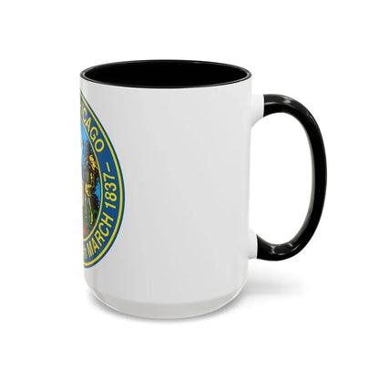 Seal of Chicago Illinois - Accent Coffee Mug - Go Mug Yourself
