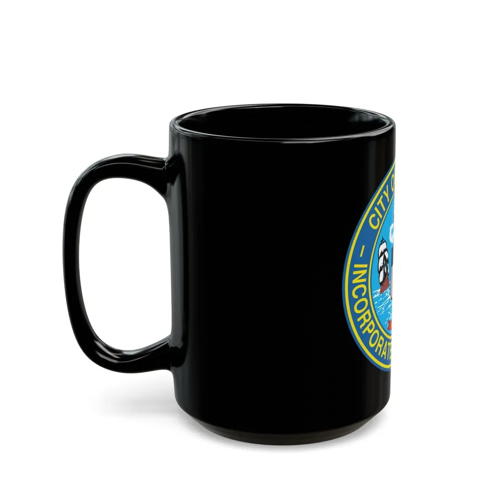 Seal of Chicago Illinois - Black Coffee Mug-Go Mug Yourself