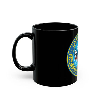 Seal of Chicago Illinois - Black Coffee Mug-Go Mug Yourself