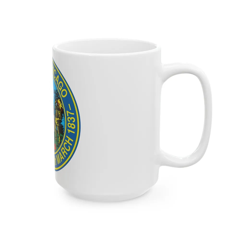 Seal of Chicago Illinois - White Coffee Mug-Go Mug Yourself